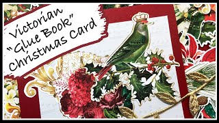 VICTORIAN "GLUE BOOK" CHRISTMAS CARD | Vintage Christmas Ephemera