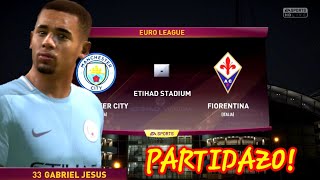 GRABRIEL JESUS sorprende - MANCHESTER CITY vs FLORENTINA Gameplay de FIFA