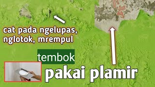 cara plamir  tembok yang sudah di cat. dan cat dasar sealer tanpa plamir harus tau penggunaanya