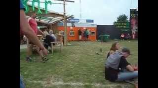 Roskilde 2012 - walking through Trade Zone to ATM by Pavillion