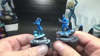 Painting Mr. Fantastic and Invisible Woman | Marvel Zombies Zombicide Miniatures Tutorial adventure