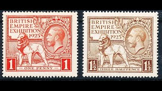 1924 - 1925 BRITISH EMPIRE EXHIBITION STAMPS #philately #stampcollecting #stamps