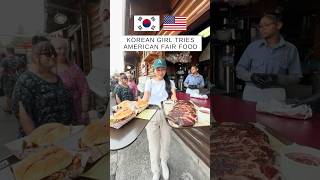 Korean Girl Tries American Fair Food