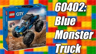 Roaring Power: LEGO Set 60402 Blue Monster Truck Review! 🚙💨