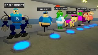 I BECOME EVERYONE IN BARRY'S PRISON RUN! Obby Walkthrough FULL GAME #Roblox #obby