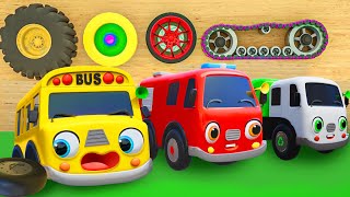 Finger Family Songs - Guess the School Bus wheels + Kids Songs by Beep Beep Car