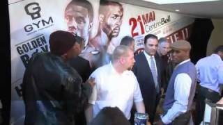 The Press Conference Pascal vs. Hopkins II -courtesy of dE Mossì Productions