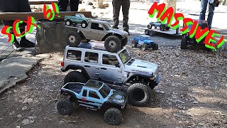 Massive Axial SCX6 Jeep Wrangler First Drive & Rock Test! *1/6 Scale RC Rock Crawler*