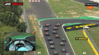 Monza 2024 Crazy Race Start Incidents #f1 #f12024