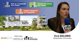 VIDEOCONSULT : interview d'Eva DELORD Responsable commerciale, au salon de la copropriété 2023