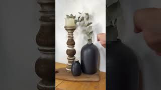 Our black minimal vases. AZHAR GALLERY #blackvase #decoration #homedecor #homedesign