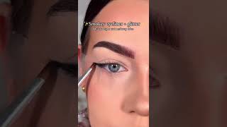 💋یک ایده جذاب آرایشی برای شب👌👌 خط چشم اسموکی و سایه اکلیلی😍            آرایش شبانه فوق العاده سریع