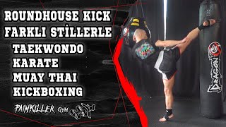 Roundhouse Kick - Kickboxing, Muay Thai, Taekwondo, Karate Teknikleriyle - Detaylı Anlatım