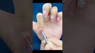 flower nail art design simple and easy #shortvideo #nails #shorts #short #trending #foryou