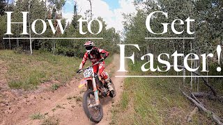 How to get Faster in the Trails on a Dirt Bike!