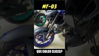 YAMAHA MT 03 / QUE COLOR ELEGIR?