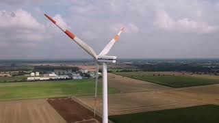 Windpark Schweringen/Sebbenhausen bei leichtem Wind Vestas v90/v80 | Dji mini 2