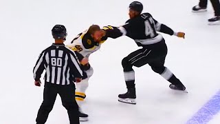 Jeffrey Viel Andre Lee Fight | Los Angeles Kings vs Boston Bruins 2024 NHL Highlights