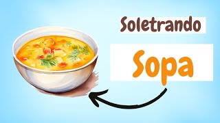 SOPA! Soletrando e contando as sílabas e letras