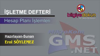 GMS.Net-İşletme Defteri- Hesap Planı İşlemleri (Bilgisayarlı Muhasebe)