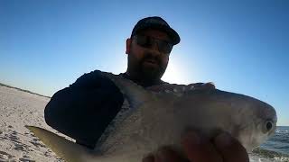 I can't believe she caught this while pompano fishing! **BLOOPERS**