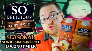 So Delicious Dairy Free "Nog & Pumpkin Spice Coconut Milk Beverage" Drink Review!