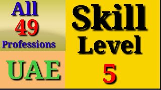 Skill Level 5 all professions || UAE jobs Category