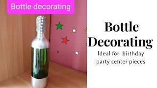 EASY GLASS  BOTTLE  DESIGN  DECORATION.