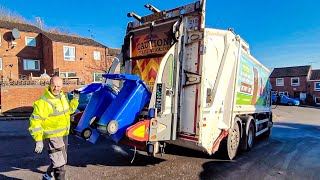 The Expendables!! Veolia Dennis Elite 6 Bin lorry on Paper & Cardboard, NCN