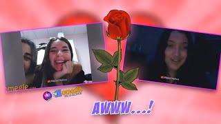 Giving rose to girls OMEGLE FUNNY MOMENT #shorts