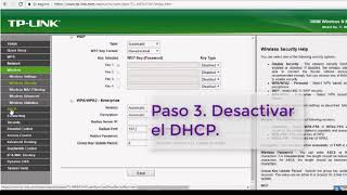Configuracion de TP LINK