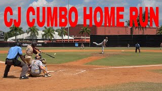 CJ CUMBO HOME RUN BATTING HIGHLIGHTS FOR ST THOMAS AQUINAS COLLEGE BASEBALL VS POST UNIVERSITY