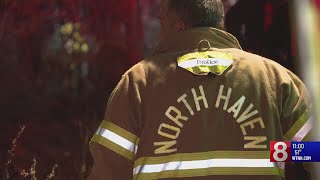 Crews battling brush fire in North Haven