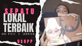 unboxing JHONSON X ONE OPIECE | sepatu ter - HITS tahun ini !!! #johnsonxonepiece #usopp