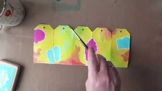 Watercolour Fun with Dye Inks and Peel-Off Stickers