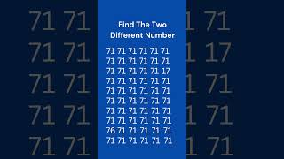 Find The Difference between Numbers #quiz #odd #numberpuzzle