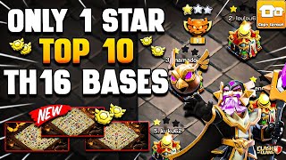 Top 10 Best TH16 War Bases Link (Town Hall 16) | ONLY 1 STAR TH16 Base Link | TH16 CWL & Legend Base