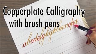 Copperplate Calligraphy with Brush Pens