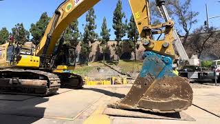 Bucket deployment and excavation, 8/1/2023