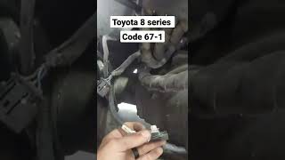 Toyota forklift error code 67-1