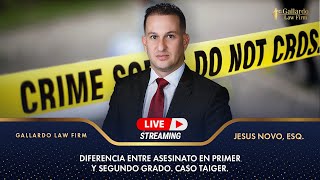 Diferencia entre asesinato en primer y segundo grado. Caso Taiger.