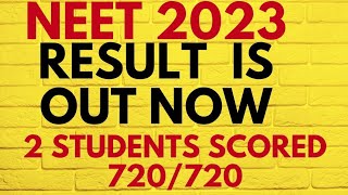 NEET 2023 result out !! Unexpected result !! Seats ,Score  and Cutoff