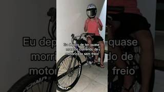 MOTORIZADA SEM FREIO KKKK #motorizada #shorts #bikelife #grauderua #viral