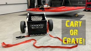 A Fishing Crate that can be Transformed as a Kayak Cart or Trolley | Easy and Super Lightweight