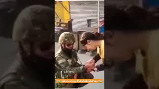 Indian army rakshabandhan at Kashmir|#indianarmy #shorts #rakshabandhan #army #shortvideo #rakhi