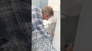 2 Minute Toilet Install #shorts #plumbing #bathroomremodel