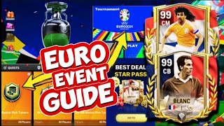 COMPLETE EURO EVENT GUIDE 🔥| NEW ICONS 💀 | NEW MILESTONE 👀 | And Many more... #eafcmobile #fcmobile