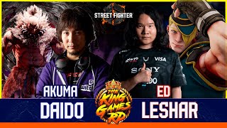 SF6 ▰ DAIGO UMEHARA (#2 AKUMA) VS LESHAR (#1 ED) ▰ High Level Gameplay  streetfighter6