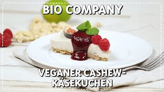 Veganer Cashew-Käsekuchen