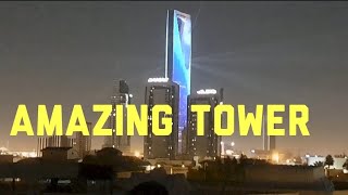 Amazing lights of kingdom tower